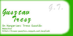gusztav tresz business card